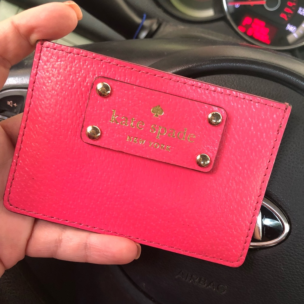 Pink Kate Spade card holder